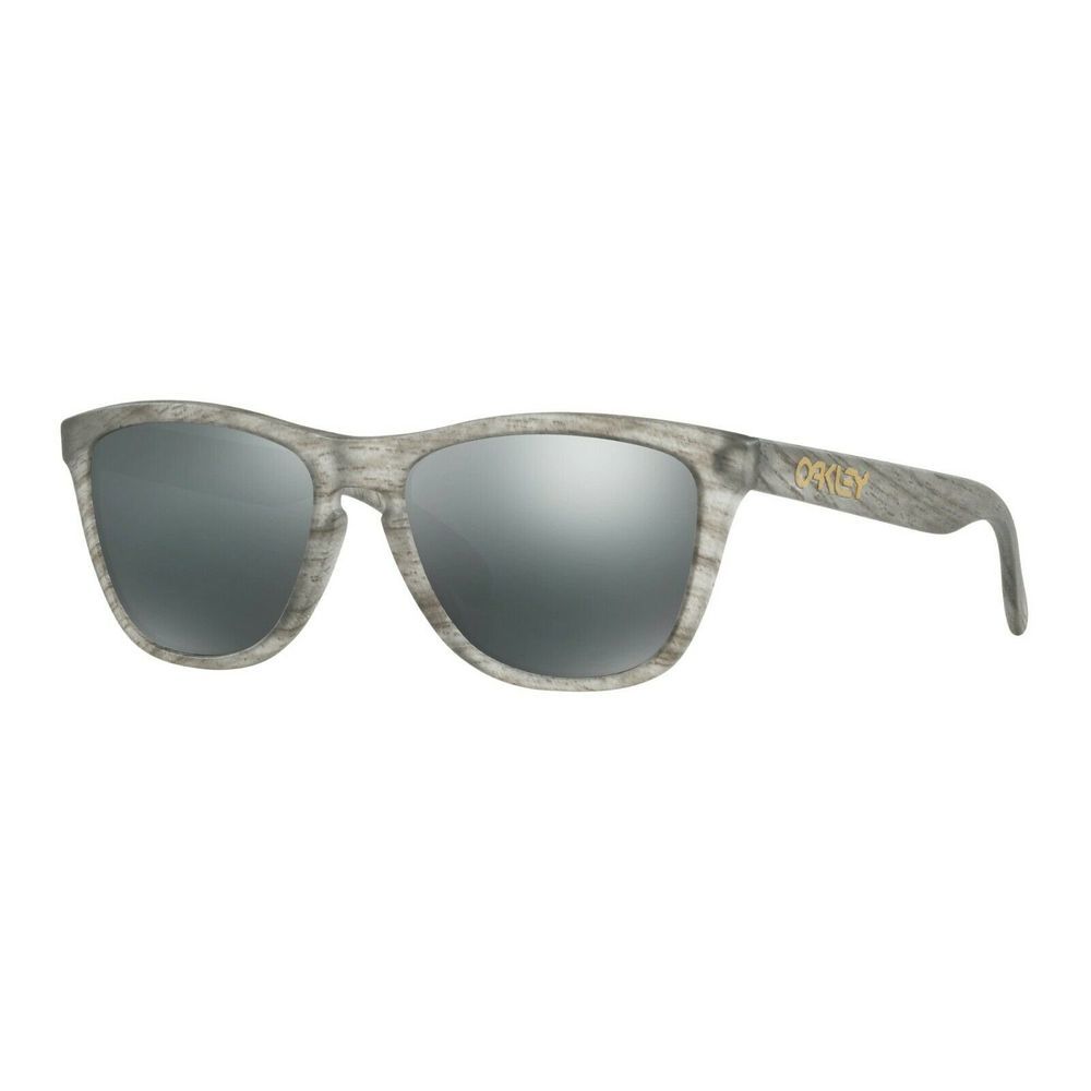 Oakley Frogskins Matte Clear Woodgrain Blk Irid